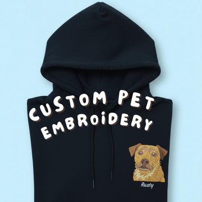 Custom Pet Embroidered Hooded Sweatshirt