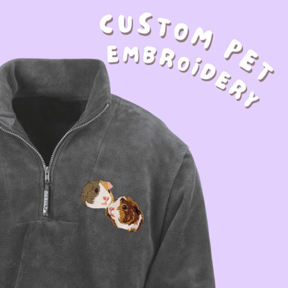 Custom Pet Embroidered Fleece