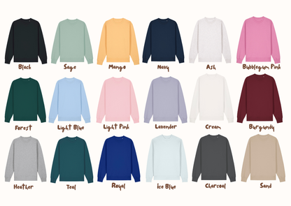 Custom Pet Embroidered Crewneck Sweatshirt