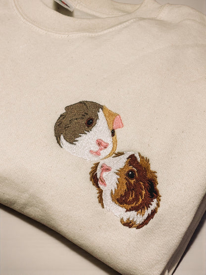 Custom Pet Embroidered Crewneck Sweatshirt